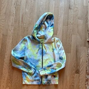 Aviator Nation tye dye zip up hoodie XS